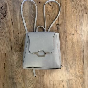 Grey Backpack Purse